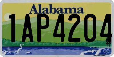 AL license plate 1AP4204