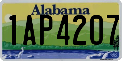 AL license plate 1AP4207