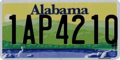 AL license plate 1AP4210