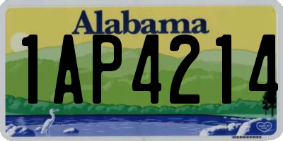 AL license plate 1AP4214