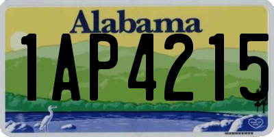 AL license plate 1AP4215