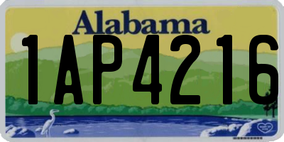 AL license plate 1AP4216