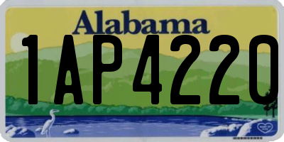 AL license plate 1AP4220