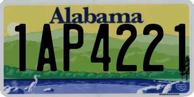 AL license plate 1AP4221