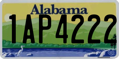 AL license plate 1AP4222