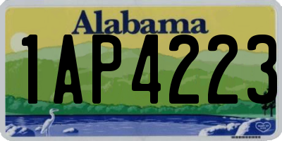 AL license plate 1AP4223