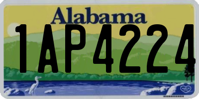 AL license plate 1AP4224