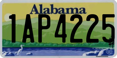 AL license plate 1AP4225
