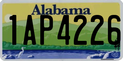 AL license plate 1AP4226