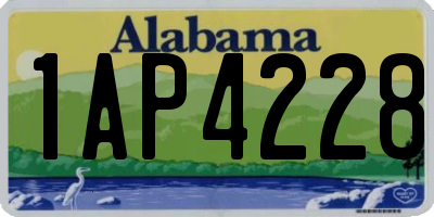 AL license plate 1AP4228