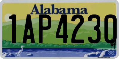 AL license plate 1AP4230