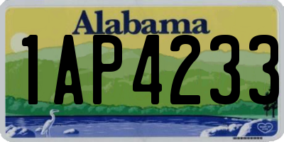 AL license plate 1AP4233