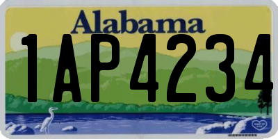 AL license plate 1AP4234