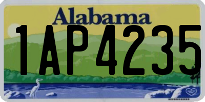 AL license plate 1AP4235