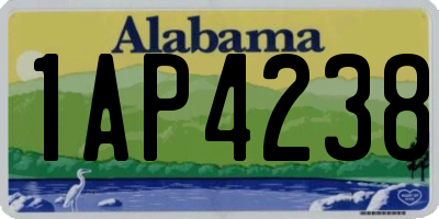 AL license plate 1AP4238