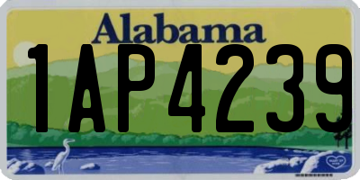 AL license plate 1AP4239