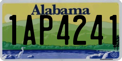 AL license plate 1AP4241