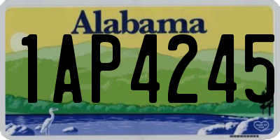 AL license plate 1AP4245