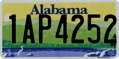 AL license plate 1AP4252