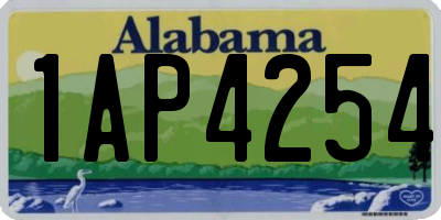 AL license plate 1AP4254