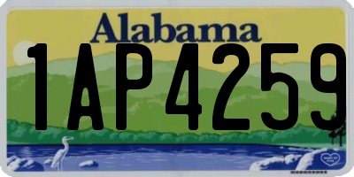 AL license plate 1AP4259