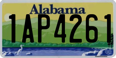 AL license plate 1AP4261