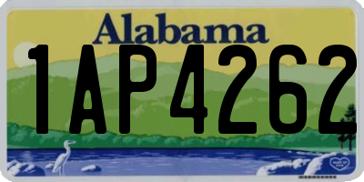 AL license plate 1AP4262