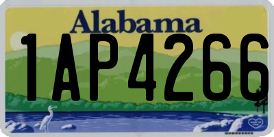 AL license plate 1AP4266
