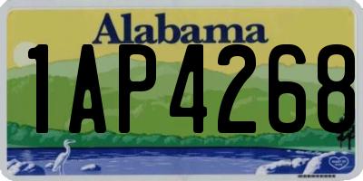 AL license plate 1AP4268