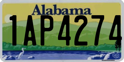 AL license plate 1AP4274
