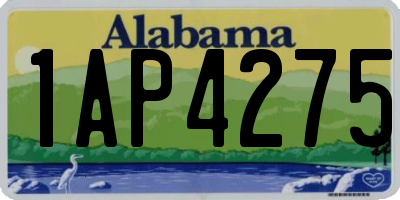 AL license plate 1AP4275