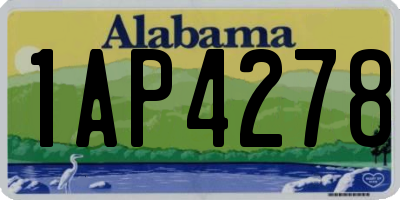 AL license plate 1AP4278