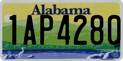 AL license plate 1AP4280