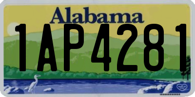AL license plate 1AP4281