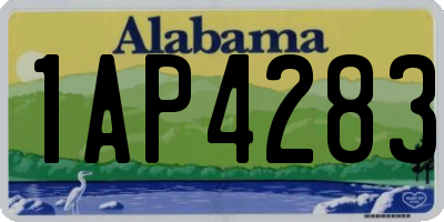 AL license plate 1AP4283