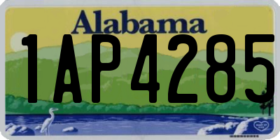 AL license plate 1AP4285