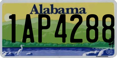 AL license plate 1AP4288