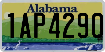 AL license plate 1AP4290