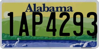AL license plate 1AP4293