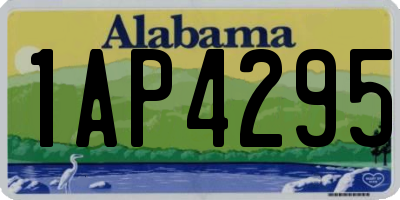 AL license plate 1AP4295