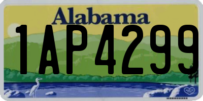 AL license plate 1AP4299