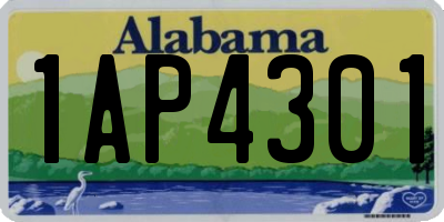 AL license plate 1AP4301