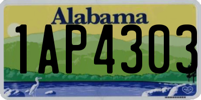 AL license plate 1AP4303