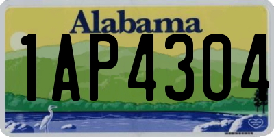 AL license plate 1AP4304