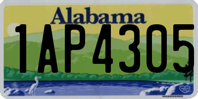 AL license plate 1AP4305