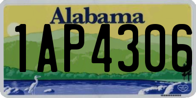 AL license plate 1AP4306