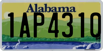 AL license plate 1AP4310
