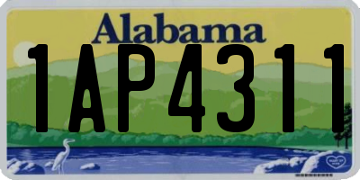 AL license plate 1AP4311
