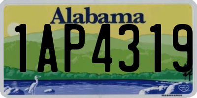 AL license plate 1AP4319