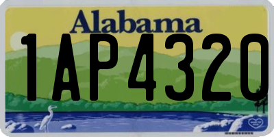 AL license plate 1AP4320